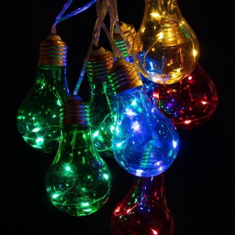 Lumify solcelle lyskæde med farvede pærer