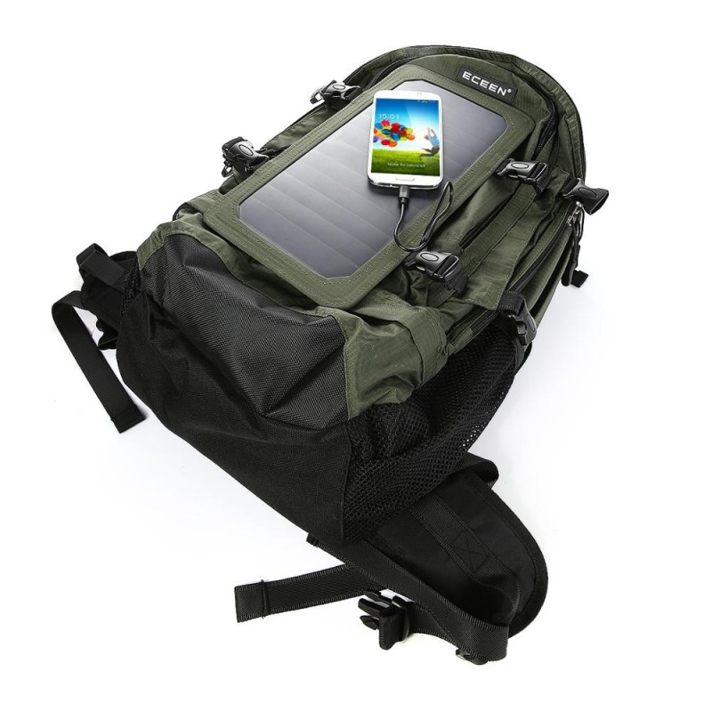 Eceen solcelle vandrerygsæk (sort, 6,5W)