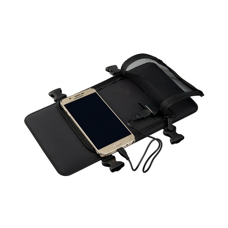 Eceen solcelle vandrerygsæk (sort, 6,5W)