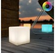 ShapeLight Mini Cube på solceller/USB (farve kan indstilles)