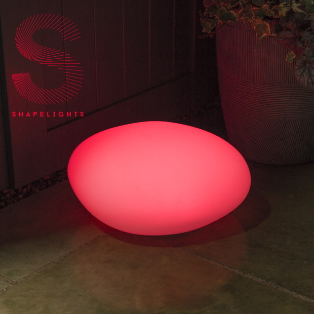 Oval Lampe p&aring; Solceller