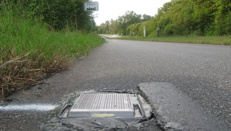 solcellelamper i cykelsti