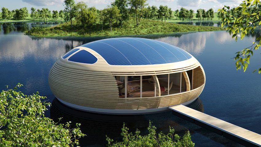 WaterNest solcelle hus